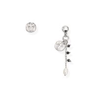 Earrings Amen Woman Rainbow in Silver ORZICRBN - ORZICRBN
